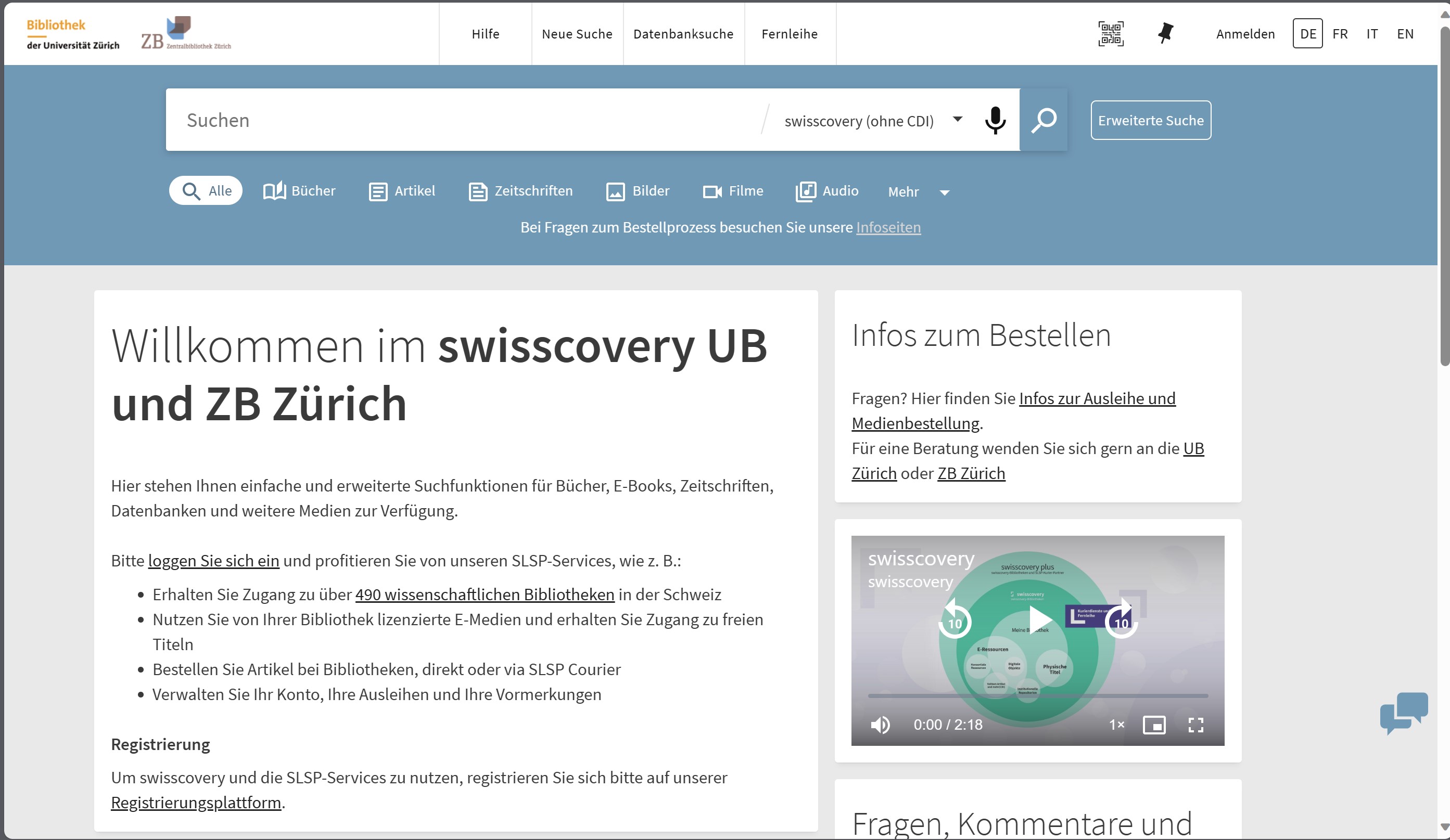 swisscovery bild